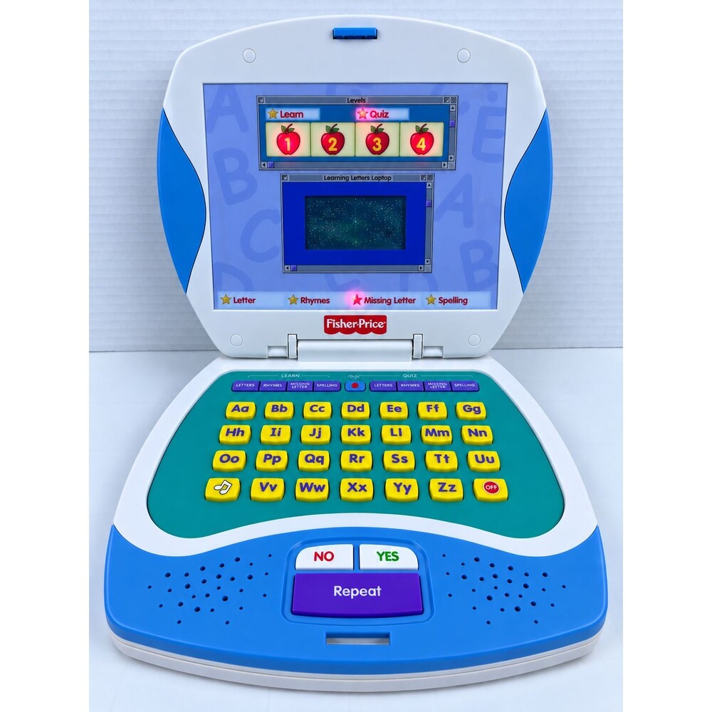 2003 Fisher Price Learning Smart Laptop FP-747 Educational Toy Tested Works HTF